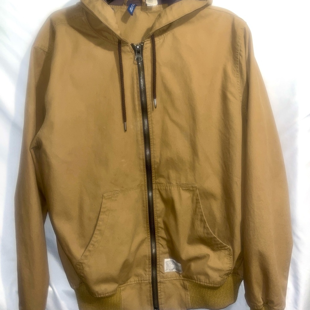 Men's Classic Tan Windbreaker Jacket